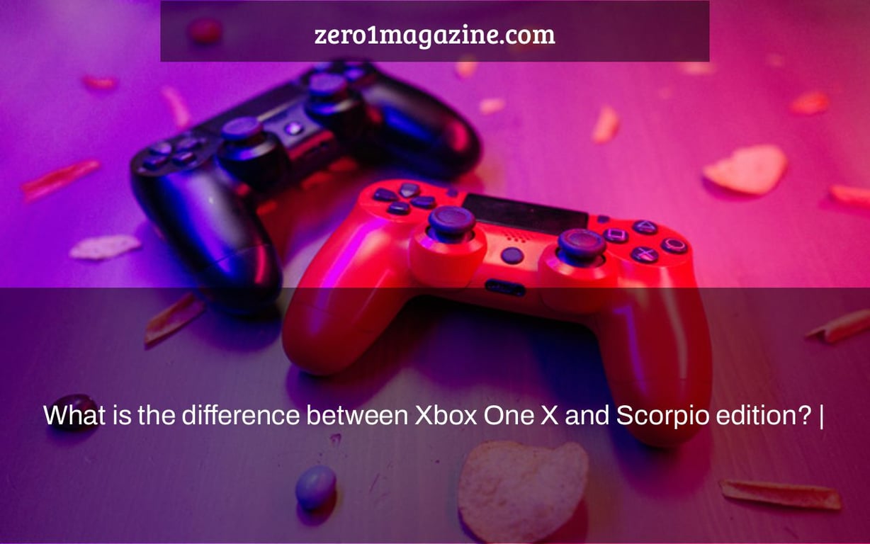 What is the difference between Xbox One X and Scorpio edition? |