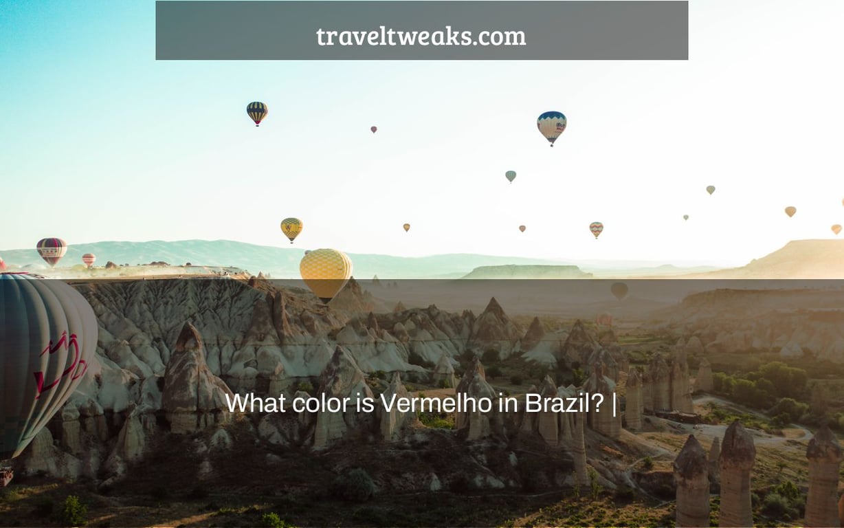 What color is Vermelho in Brazil? |