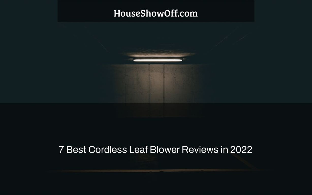 7 Best Cordless Leaf Blower Reviews in 2022