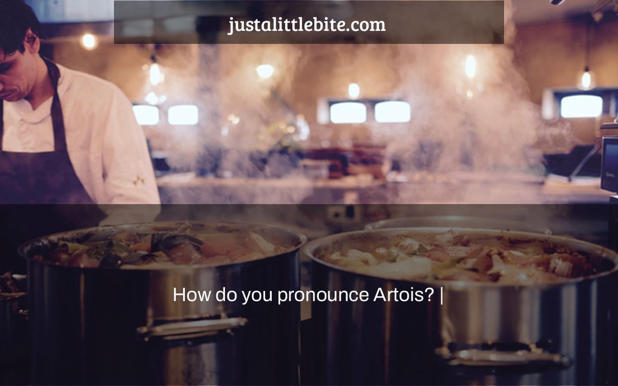 How do you pronounce Artois? |