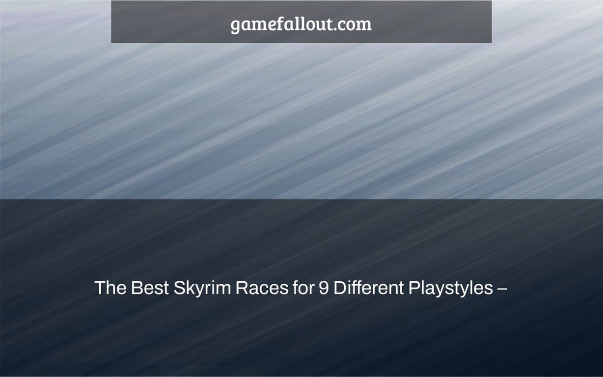The Best Skyrim Races for 9 Different Playstyles –