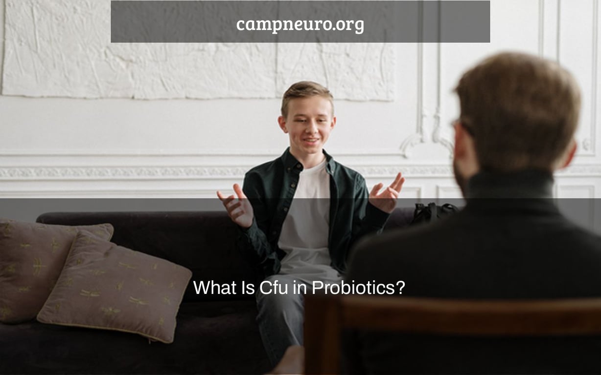 What Is Cfu in Probiotics?