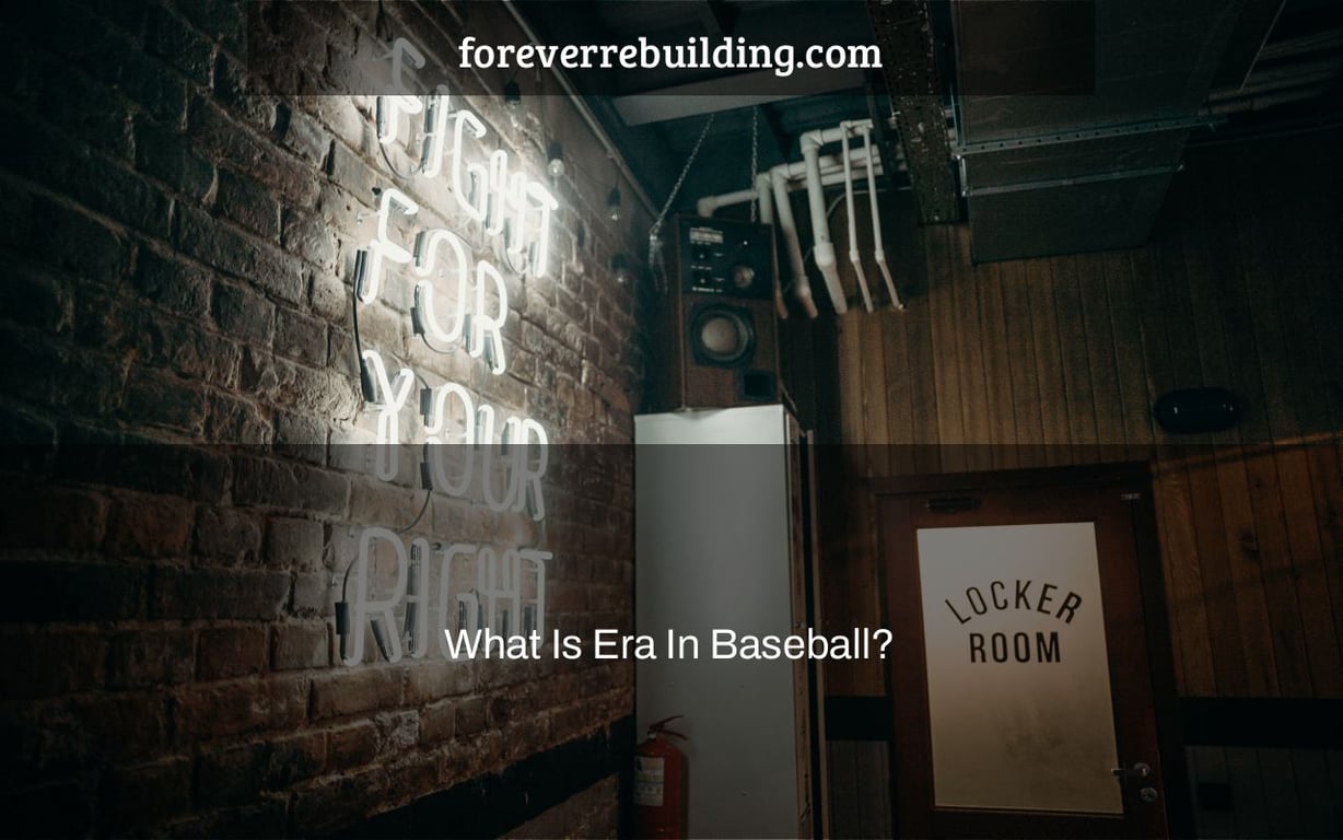 What Is Era In Baseball?