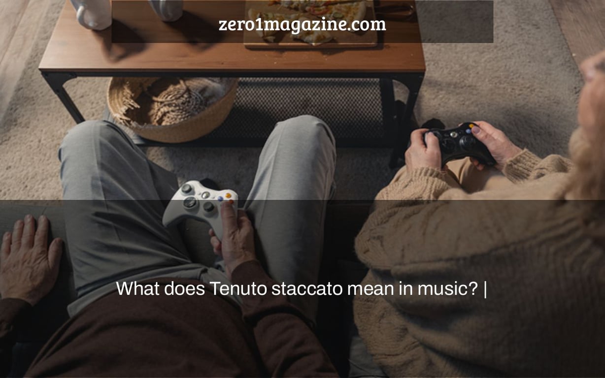 What does Tenuto staccato mean in music? |