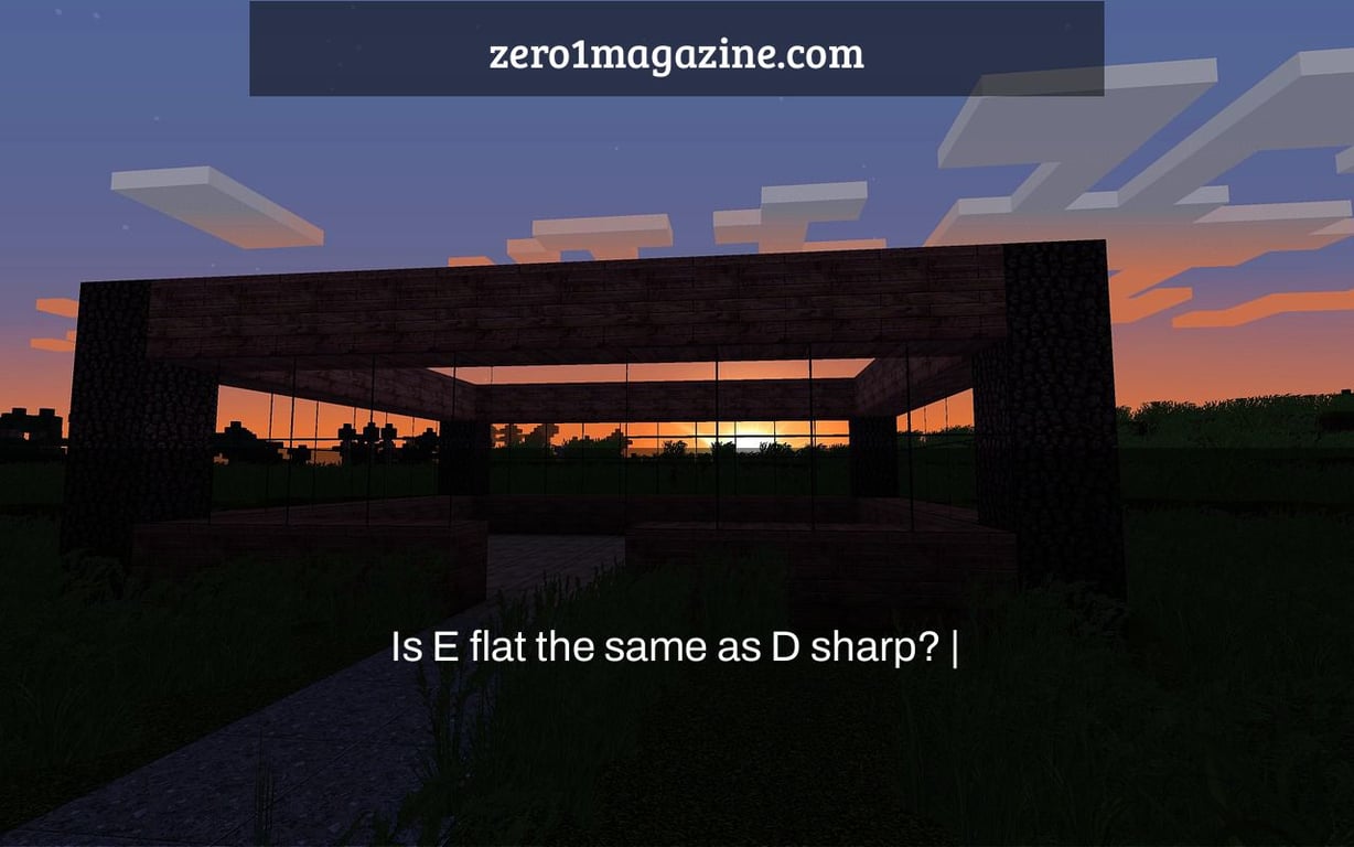 Is E flat the same as D sharp? |