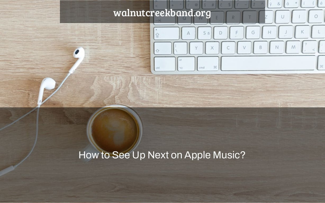 How to See Up Next on Apple Music?