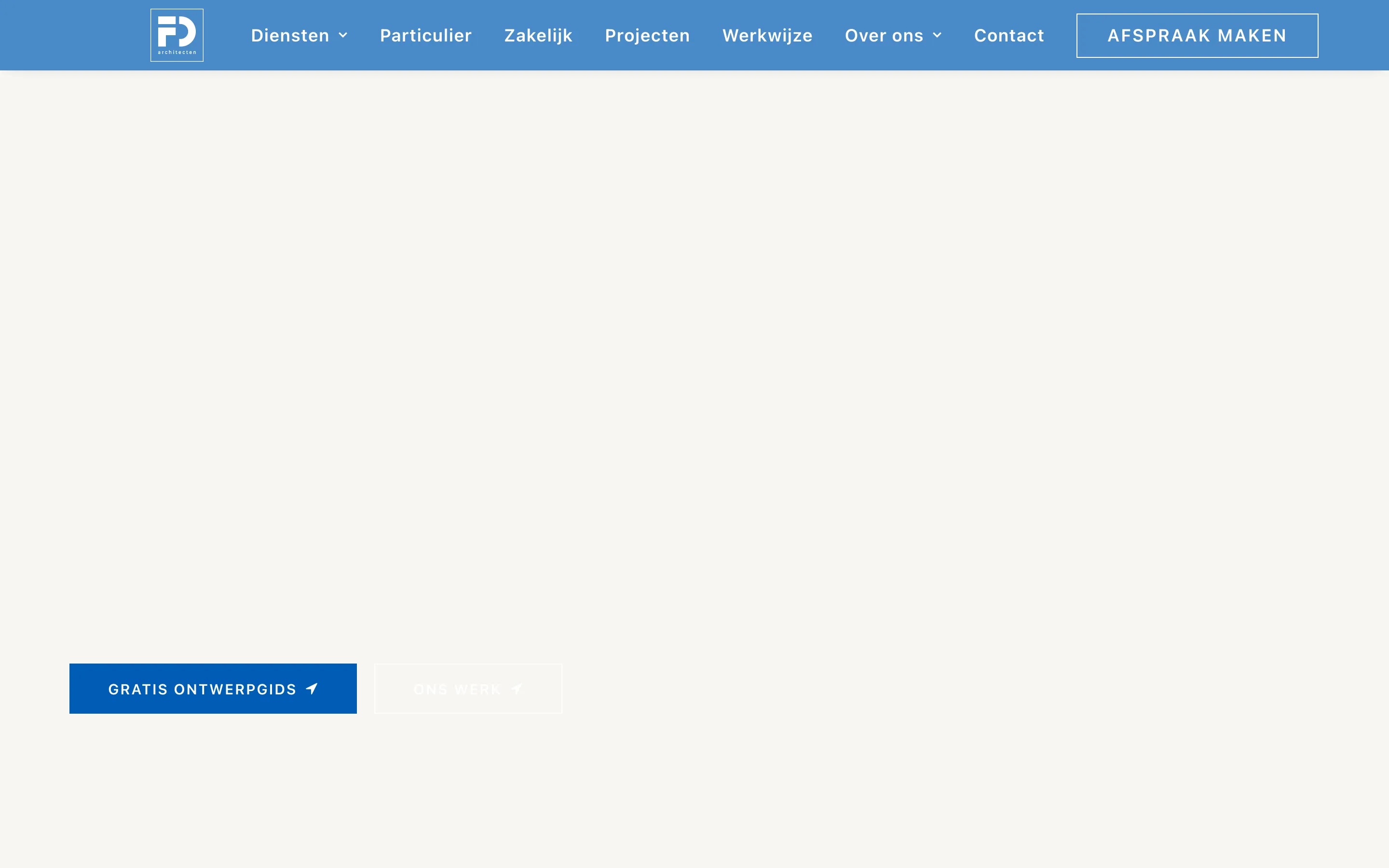 FD Architecten homepage