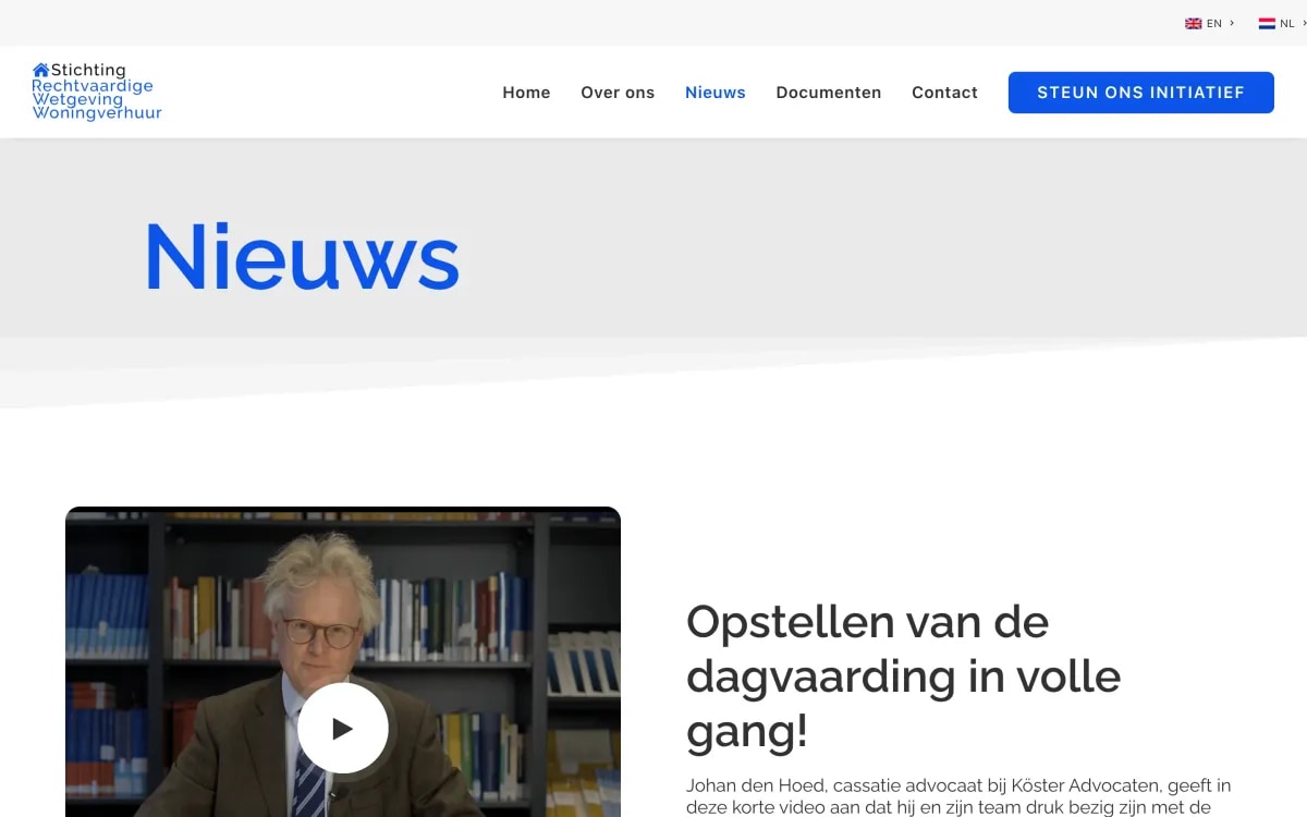 Stichting RWW nieuws pagina