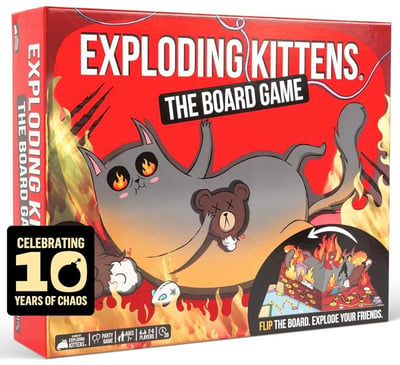 Caja de Exploding Kittens: El juego de tablero