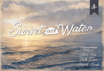 Caja de Sunset Over Water