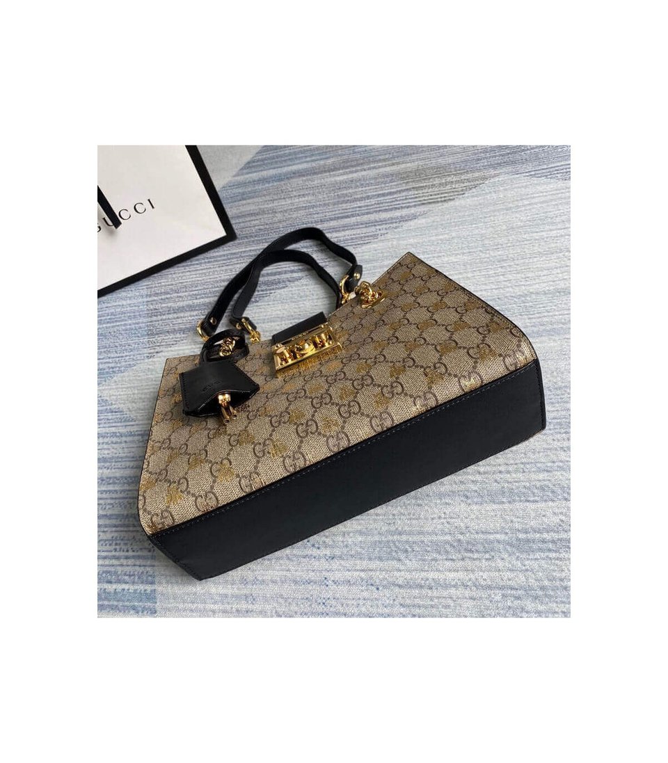 Gucci Padlock Small GG Bees Shoulder Bag view 9
