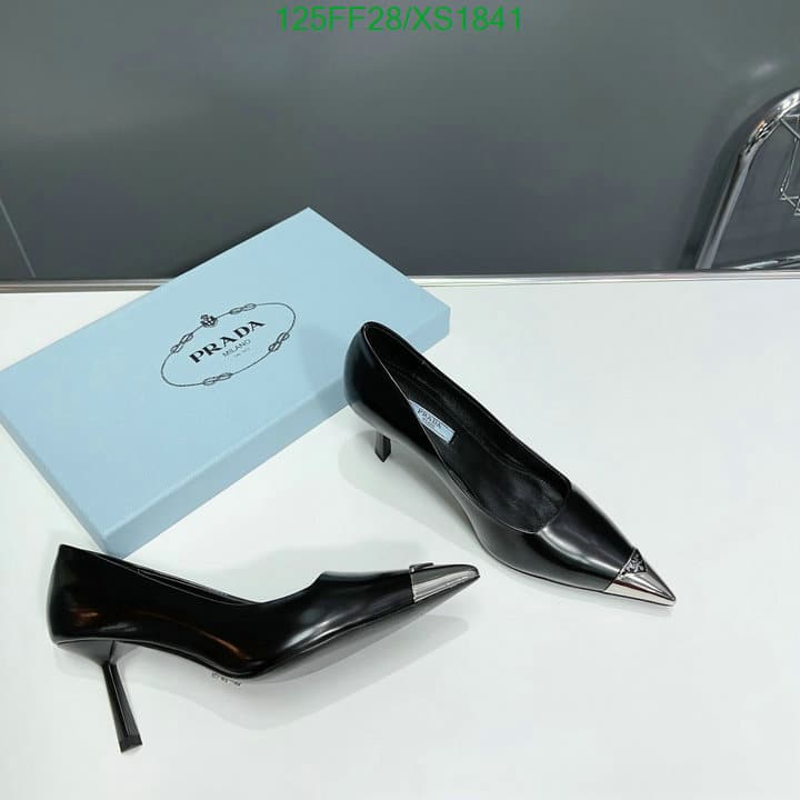 Prada Brushed Leather Pumps Black view 5