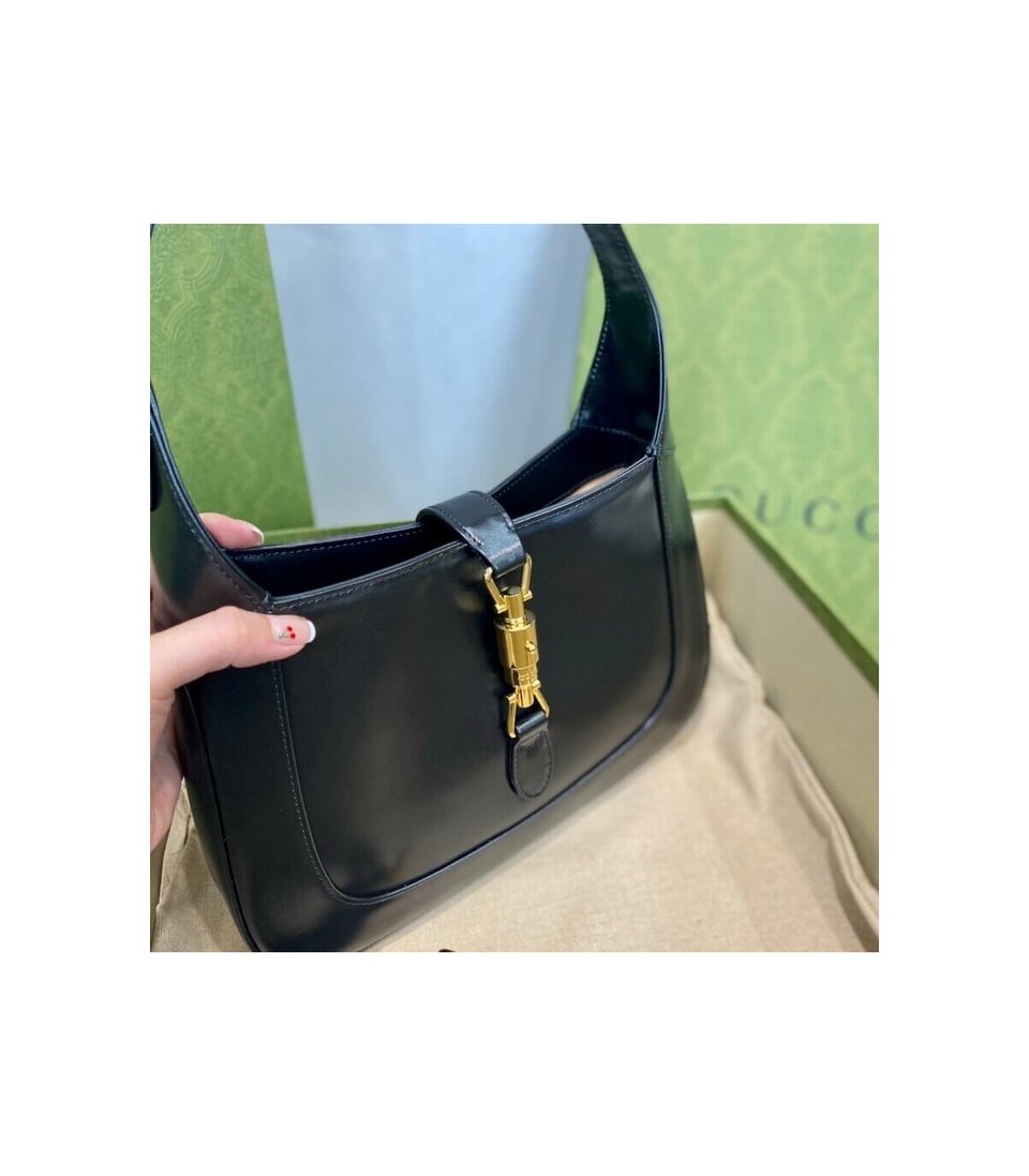 Gucci Jackie 1961 Small Hobo Bag In Black Leather 27.5cm view 11