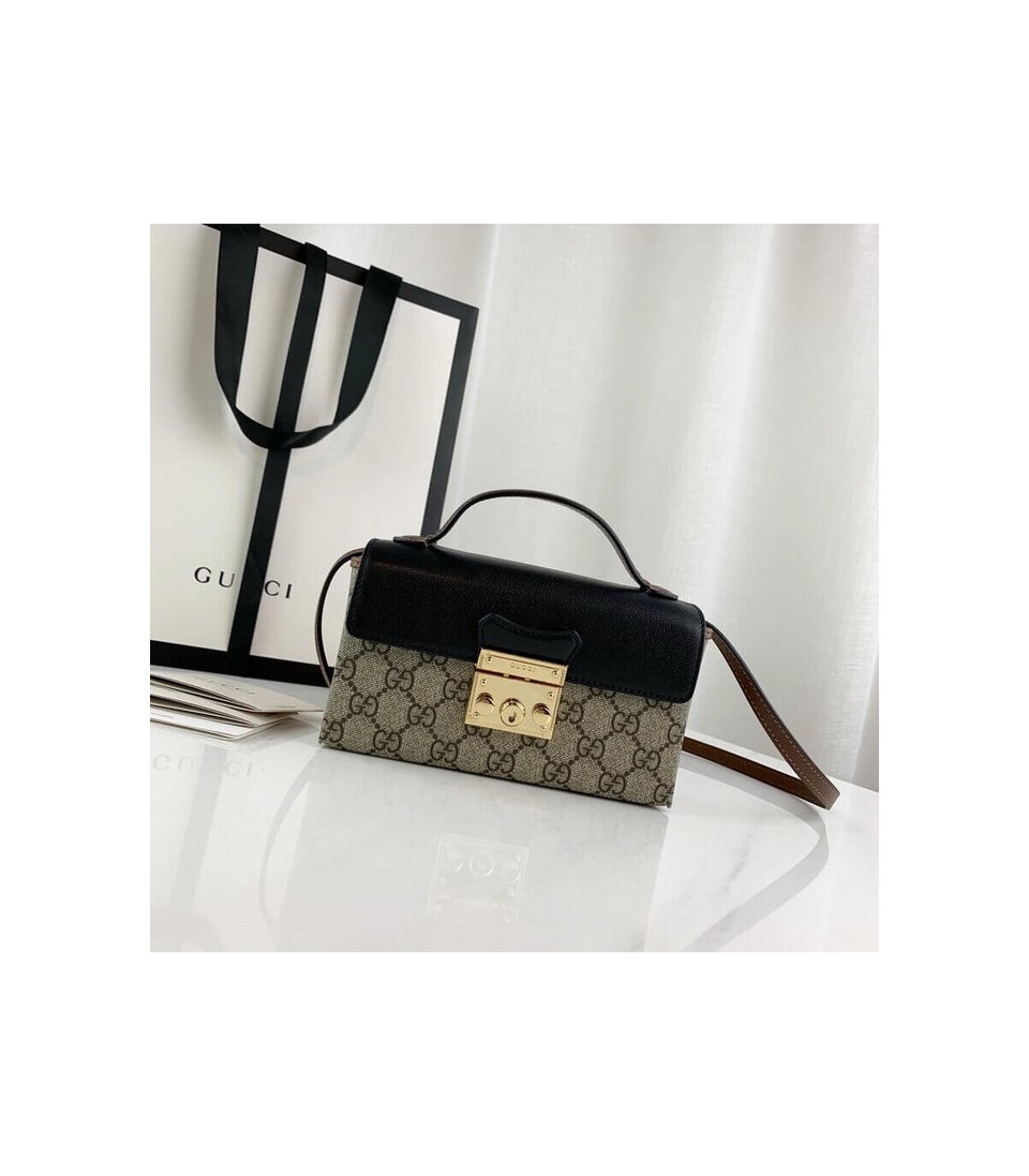 Gucci Padlock Mini Bag Black view 6
