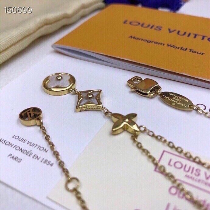 Louis Vuitton Color Blossom Lariat White Mother-Of-Pearl And Diamond Necklace Q94262 view 3