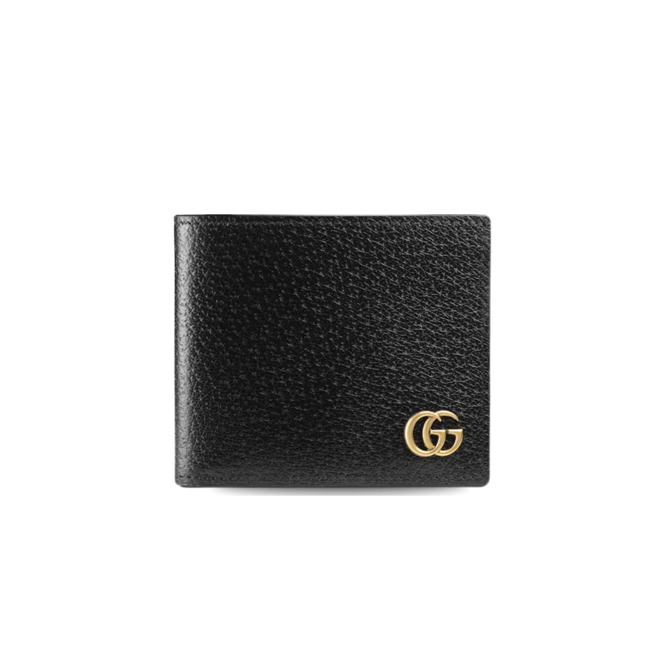 Gucci Marmont Bi-Fold Wallet Black 4.3in/11cm For Men
