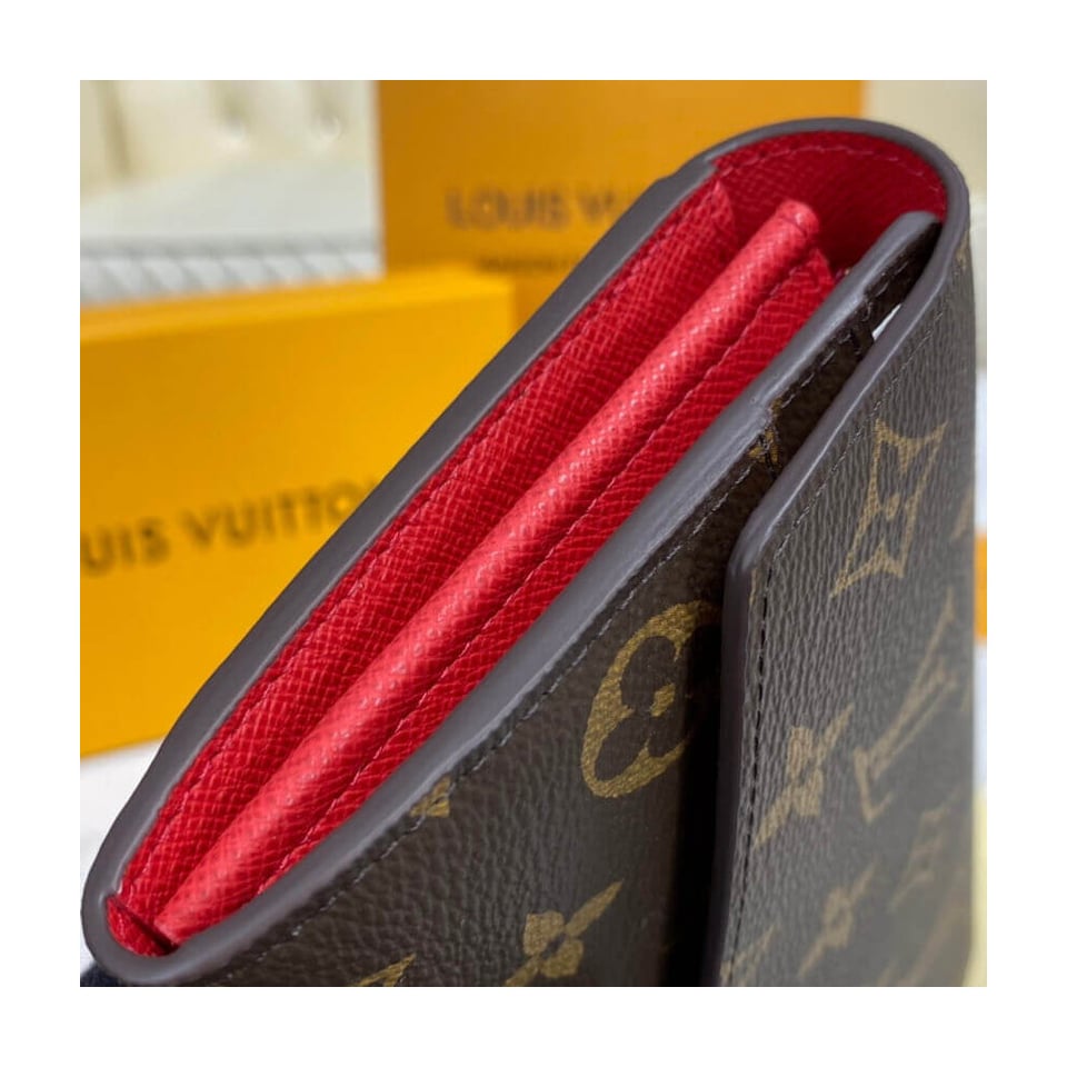Louis Vuitton Monogram Cavas Sarah Wallet Red view 6