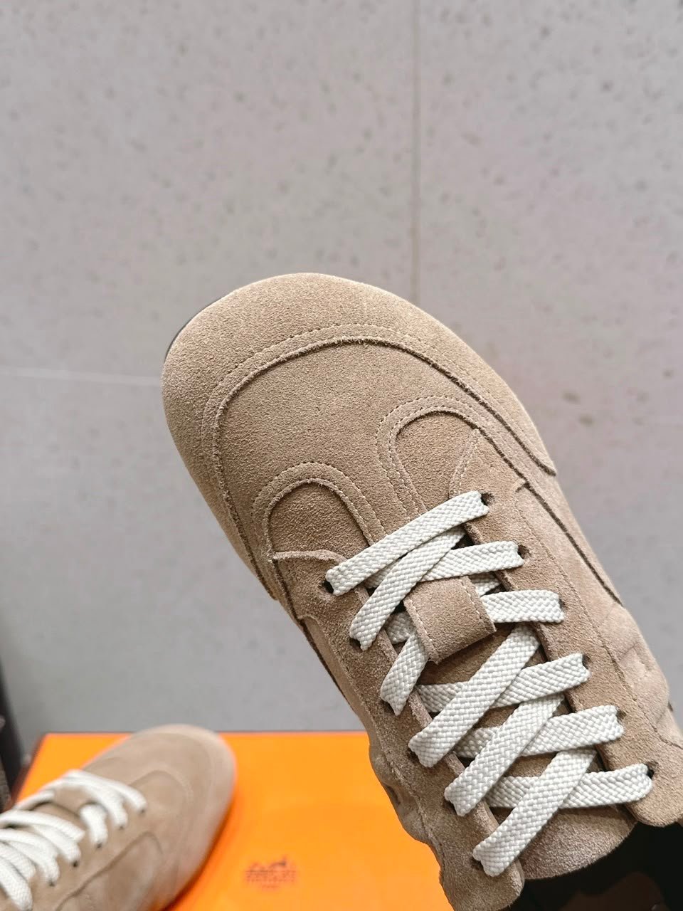 Hermes May Derby Shoe Beige Sable Color Calfskin H261955ZHC9390 view 7