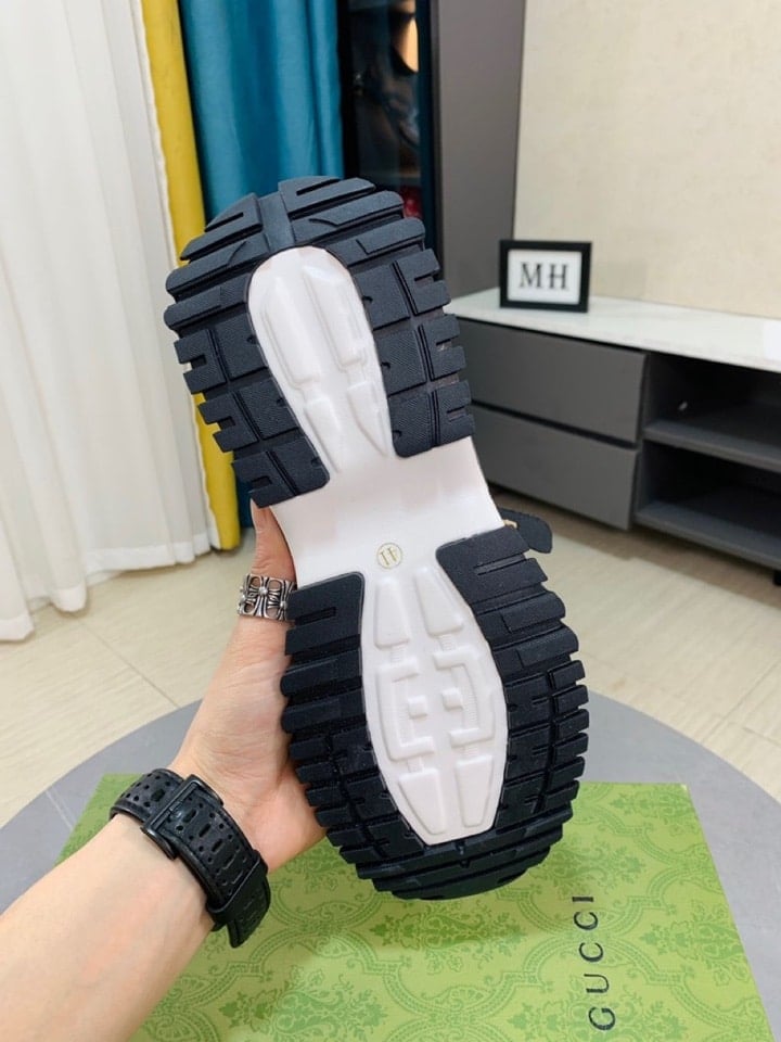 Gucci Gg Men?S Sneaker Rubber Leather Black view 4