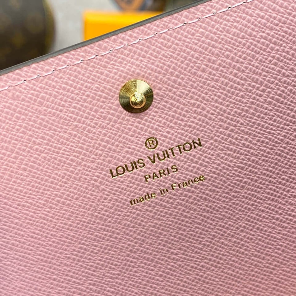 Louis Vuitton Vivienne Sailing Damier Ebene Sarah Wallet Pink view 9