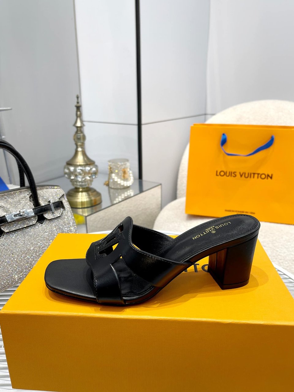 Louis Vuitton Lv Isola Mule Black view 10