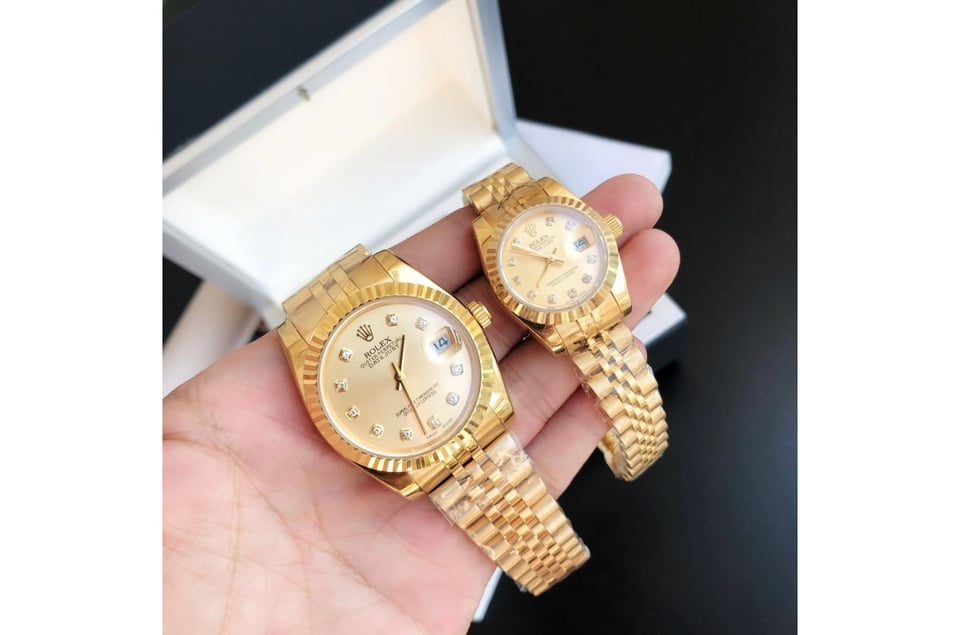 Rolex Datejust 36/28mm RG/RG Jub Gold/Dial view 2