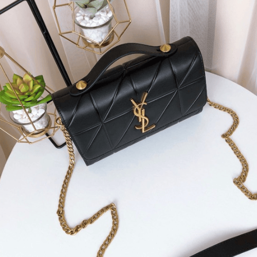 Saint Laurent Niki Chain Bag Purchase Leather Gold Hardware Black view 7