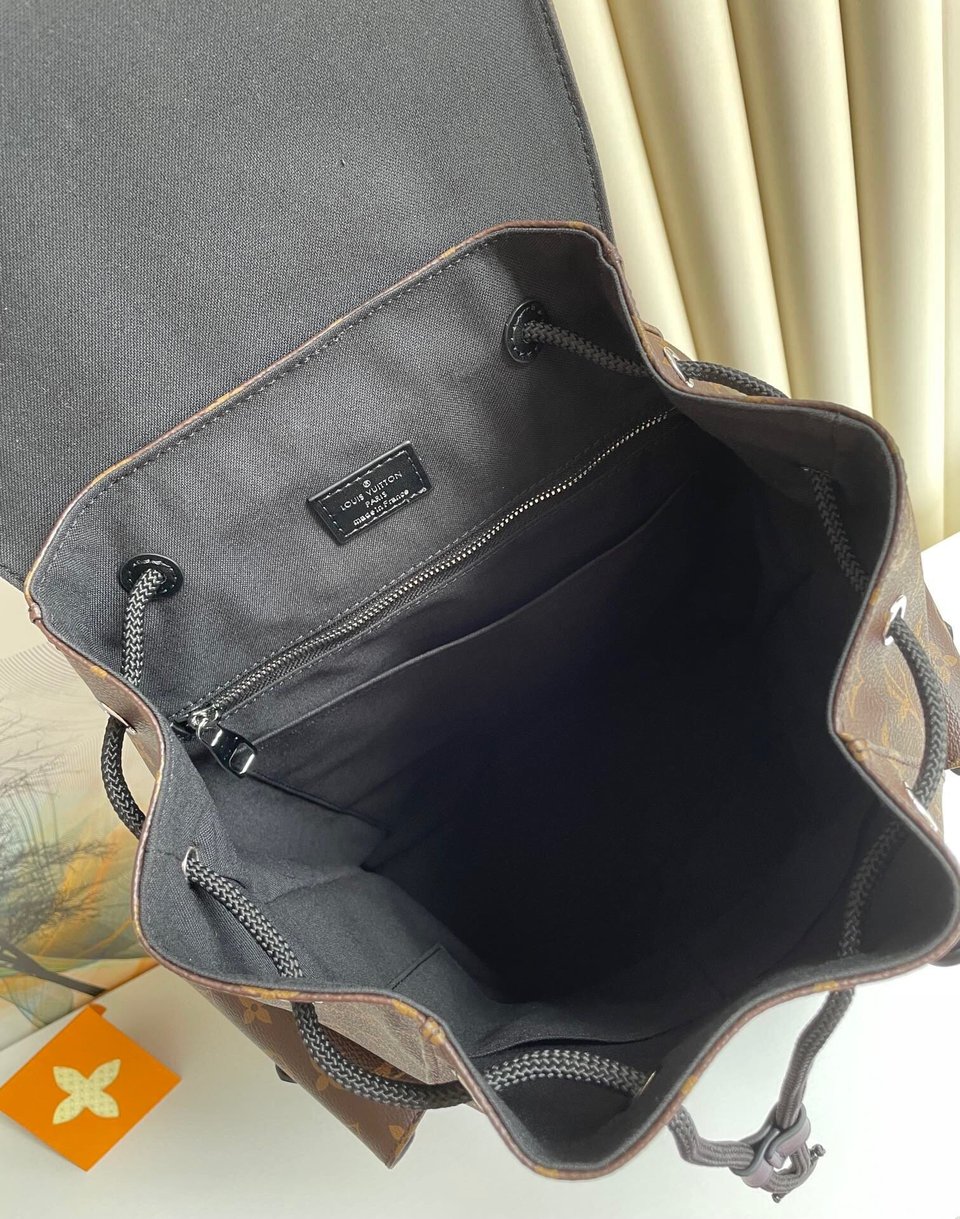 Louis Vuitton Christopher Backpack Monogram Brown Macassar Canvas 45Cm M43735 view 6