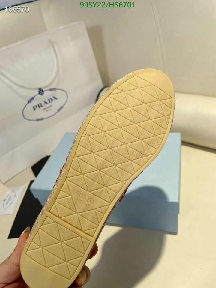 Prada Linen Espadrilles Red view 9