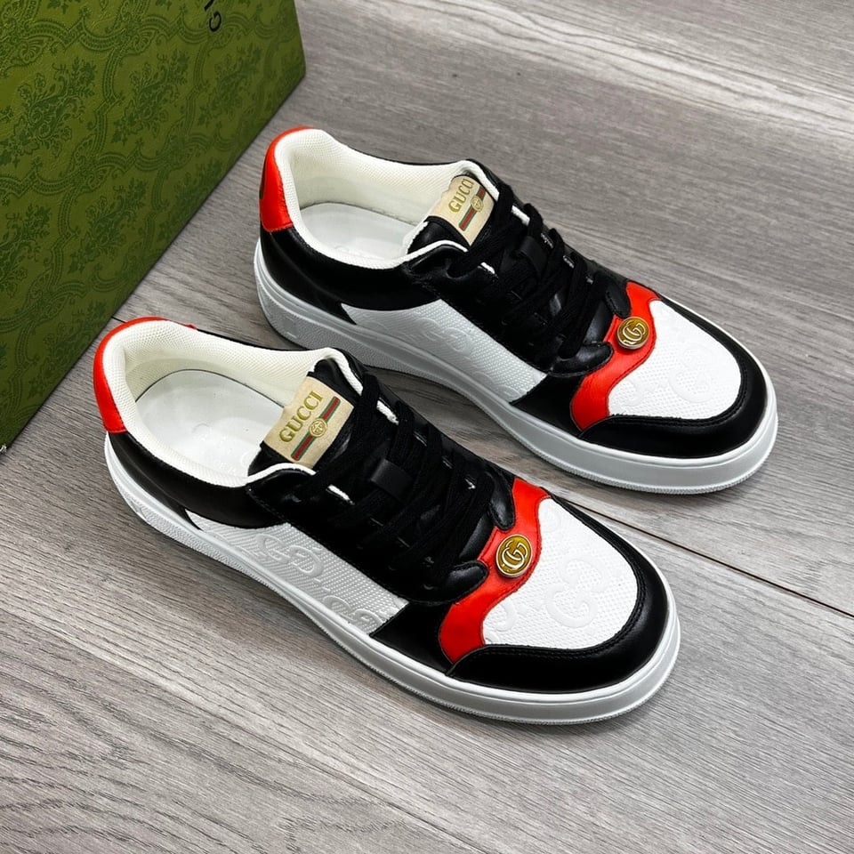 Gucci Screener Sneaker Black Orange view 3