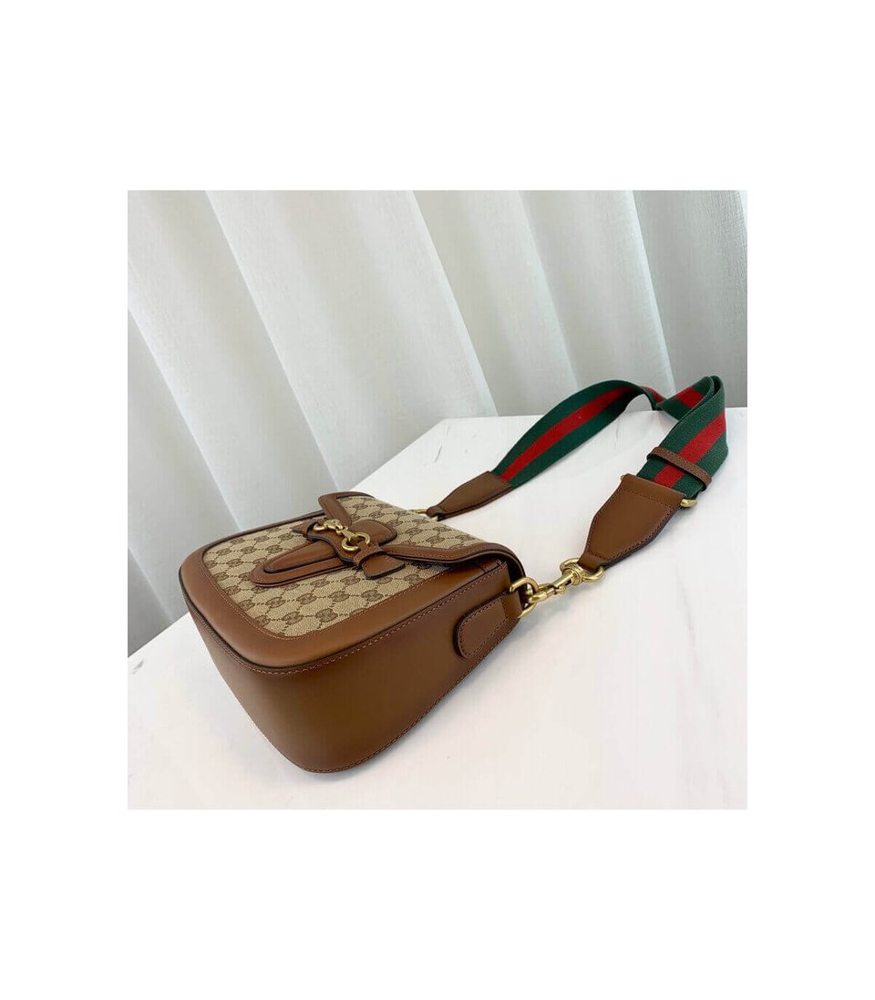 Gucci Lady Web Original GG Medium Shoulder Bag Brown view 8