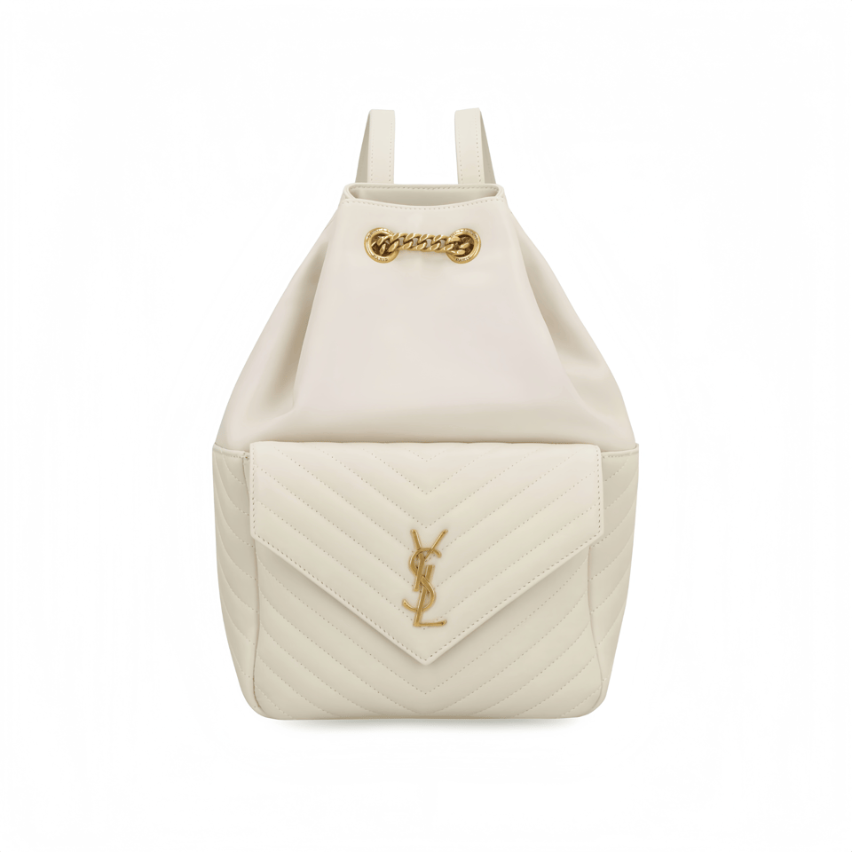 Saint Laurent Joe Backpack In Beige 29Cm view 2