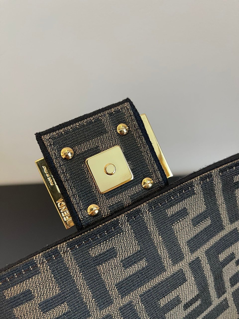 Fendi Baguette Jacquard Ff Fabric Bag 26Cm 8Br600A6V5F17U4 view 5