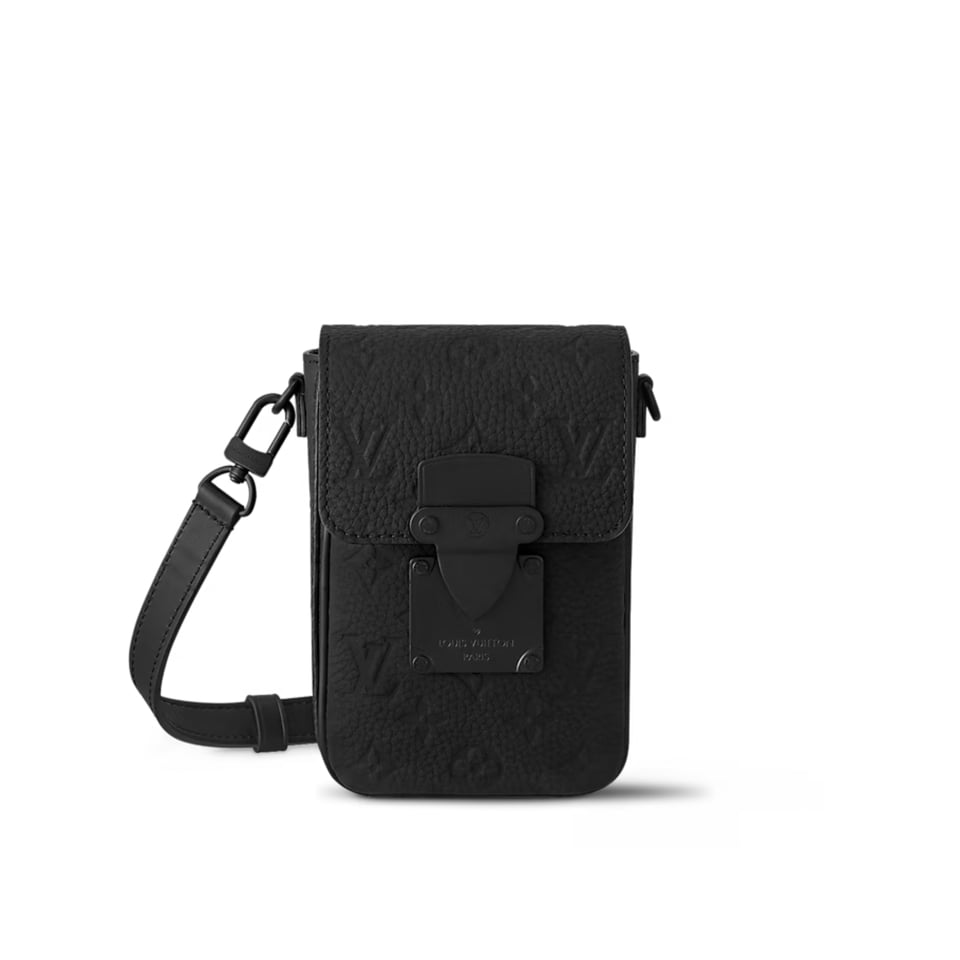 Louis Vuitton S Lock Vertical Wearable Wallet Black 19Cm M81524 view 2