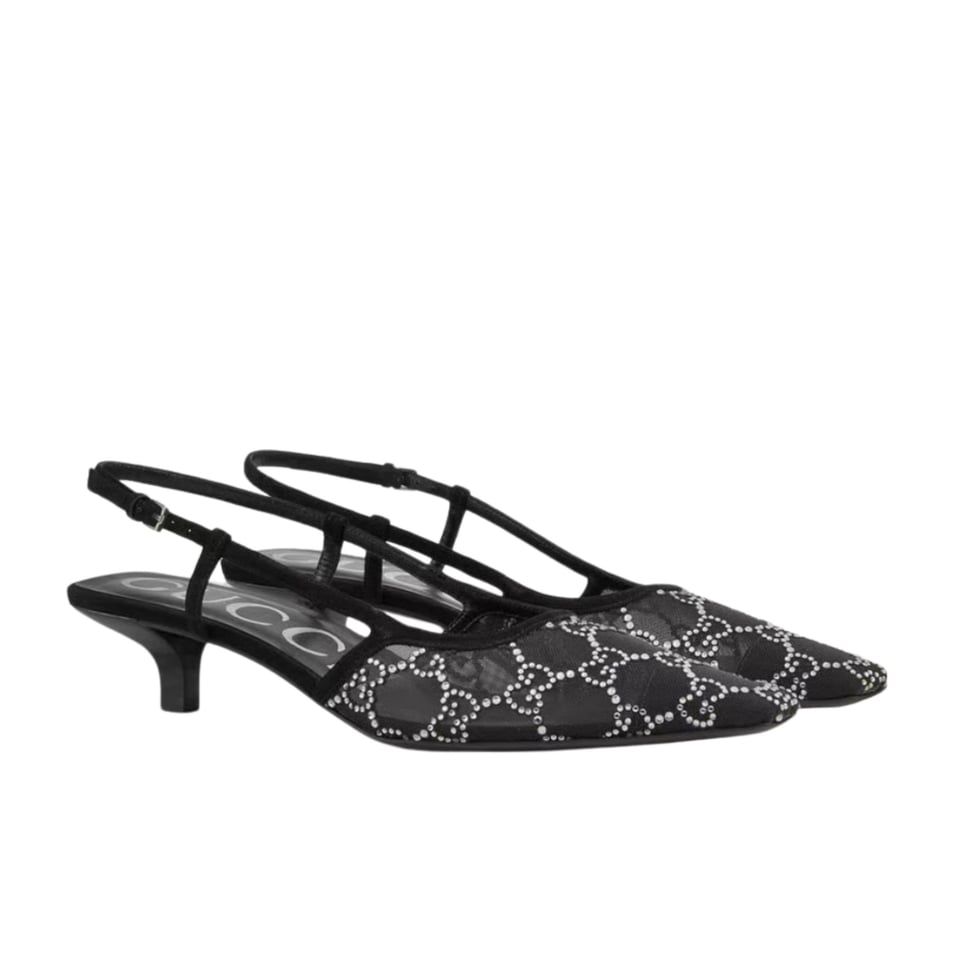 Gucci Women?S Slingback Pump Black ?675829 F13A0 1000 view 2