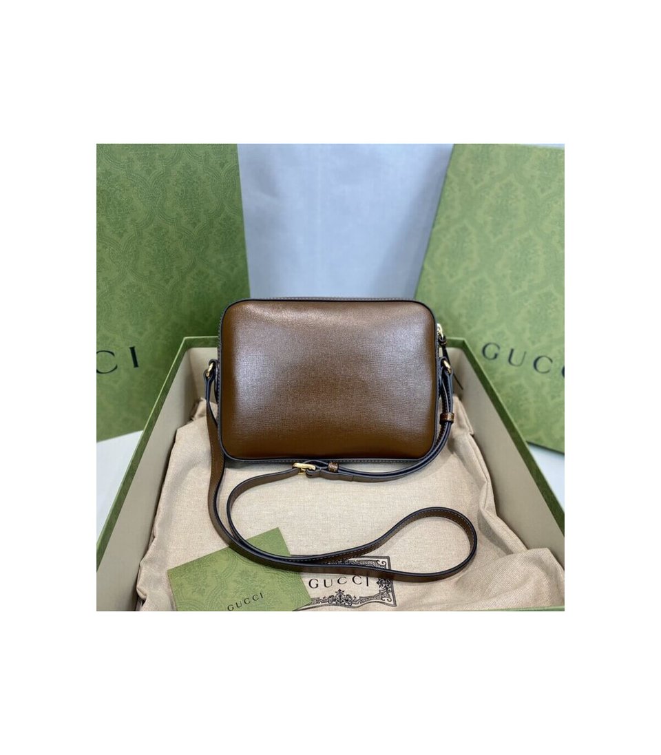 Gucci Horsebit 1955 Small Leather Shoulder Bag view 6