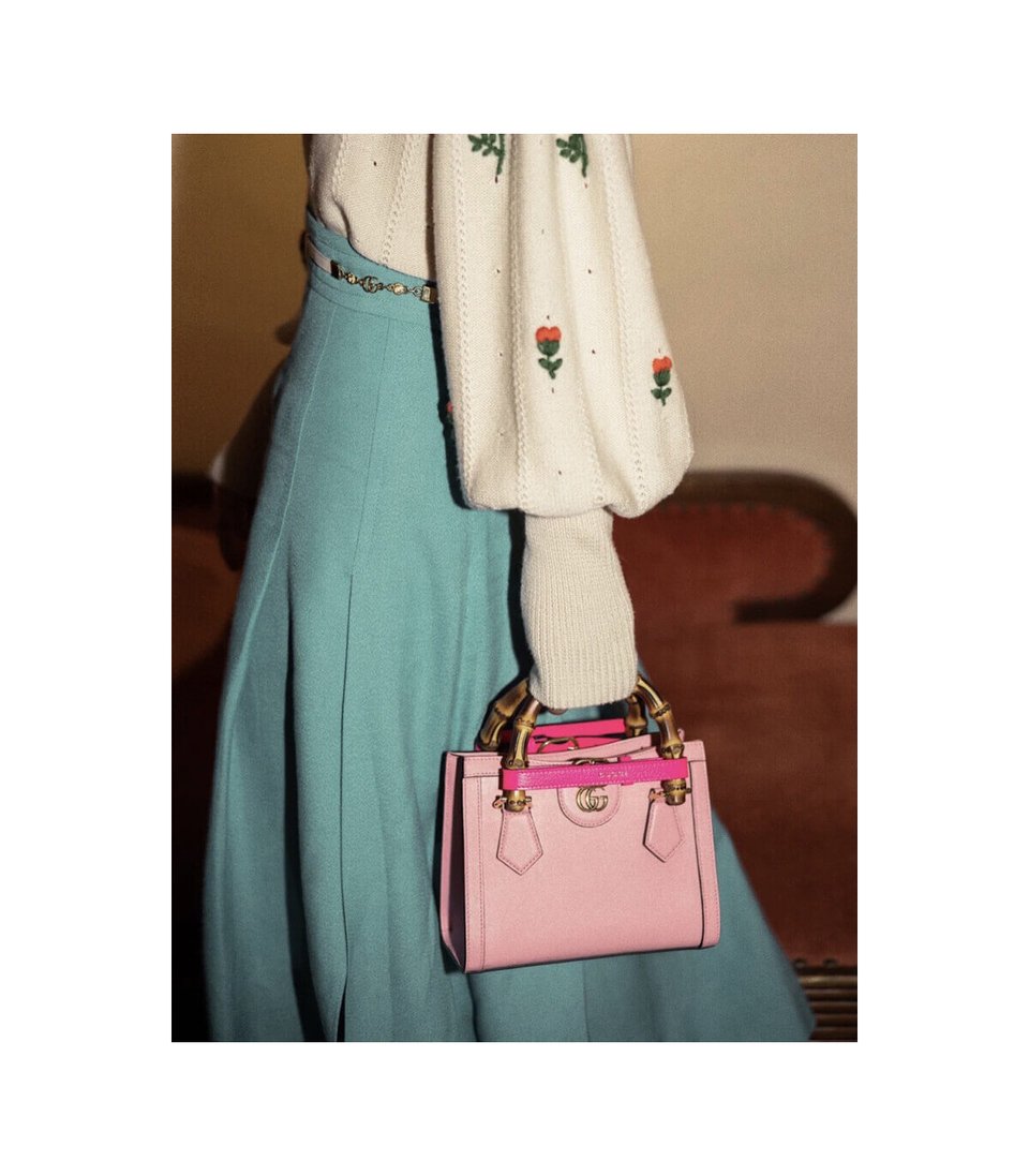Gucci Diana Mini Tote Bag Pink view 6