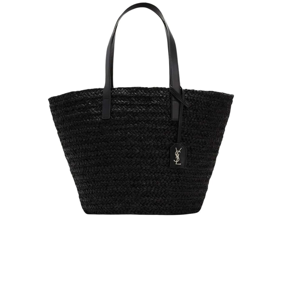 Saint Laurent Panier Lapia Logo Tote Bag Black 25Cm view 2