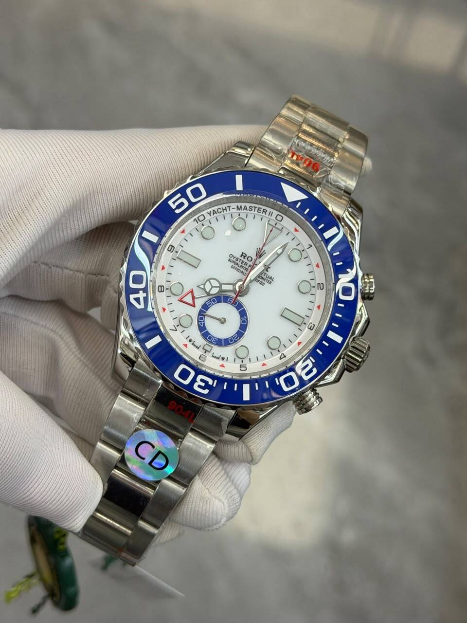 [Superclone] Rolex Yacht-Master II 44mm White Dial Oyster 126680 view 4