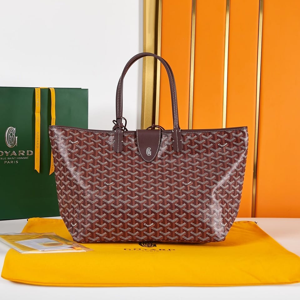 Goyard Saint Louis Pm 34Cm Burgundy Canvas Chevroches Calfskin view 10