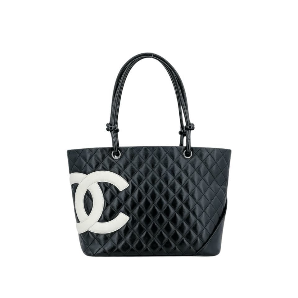 Chanel Calfskin Quilted Large Cambon Tote Black 41Cm/16in view 2