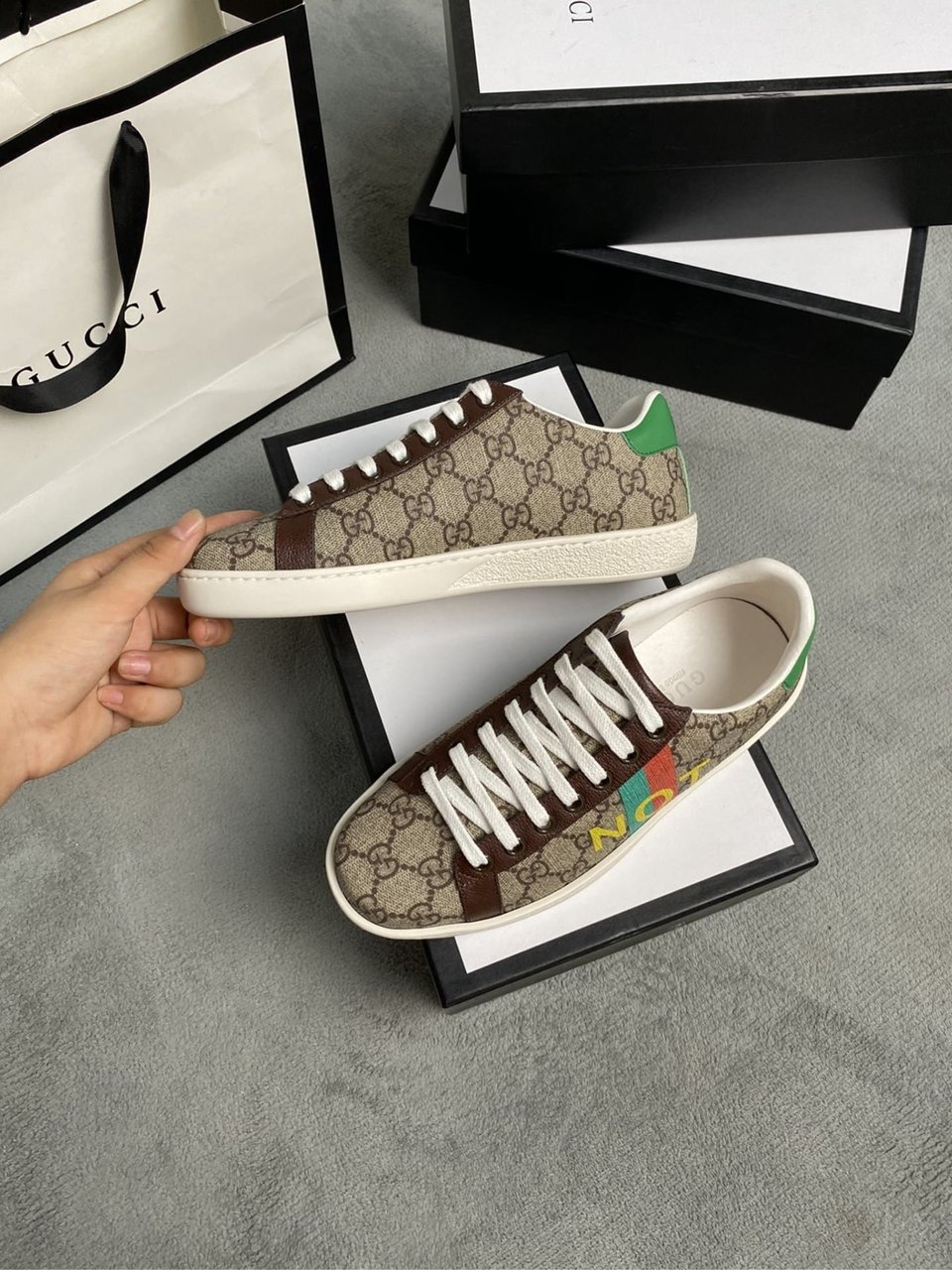 Gucci Ace ?Fake Not Print? 636358 2Gc10 8260 view 5