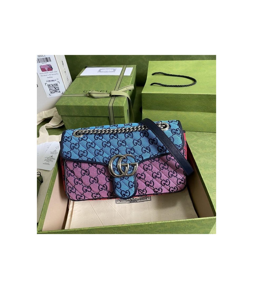 Gucci GG Marmont Multicolour Small Shoulder Bag view 5