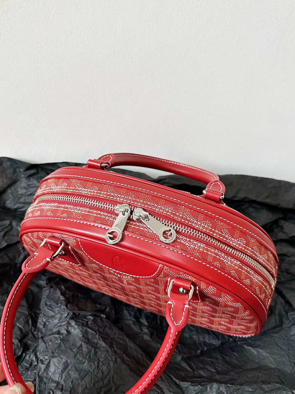 Goyard Goya Bowling Ball Small Red Canvas 27cm view 8
