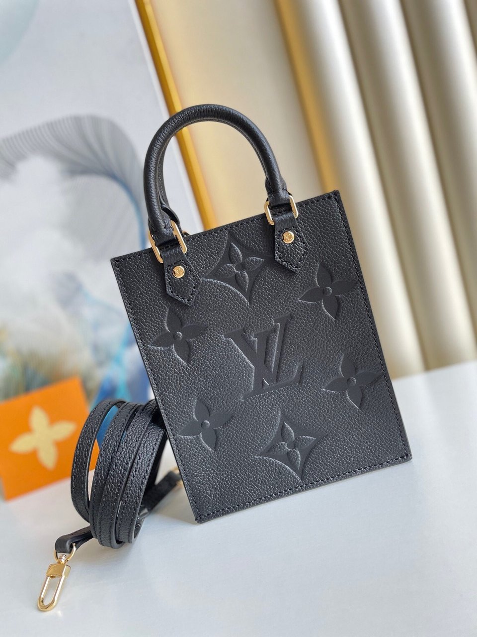 Louis Vuitton Petit Sac Plat 17Cm Black view 10