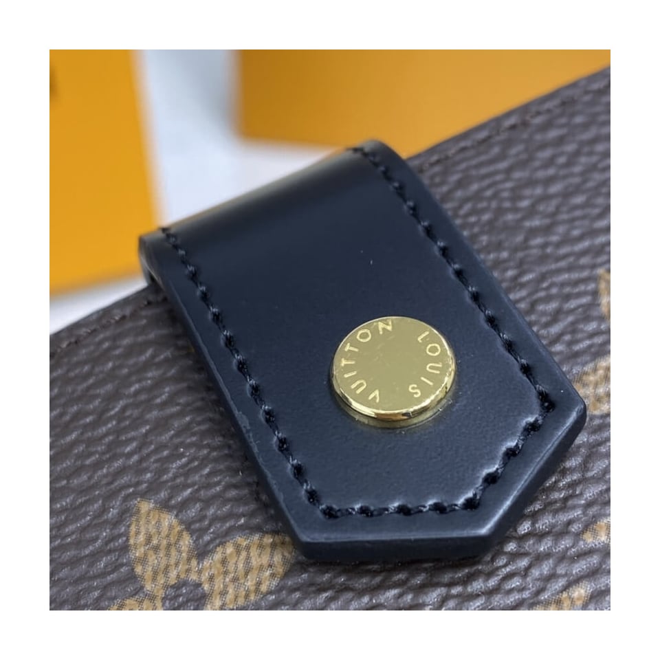 Louis Vuitton Monogram Canvas Card Holder Black view 7