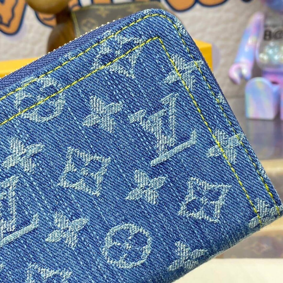 Louis Vuitton Monogram Denim Zippy Wallet view 6