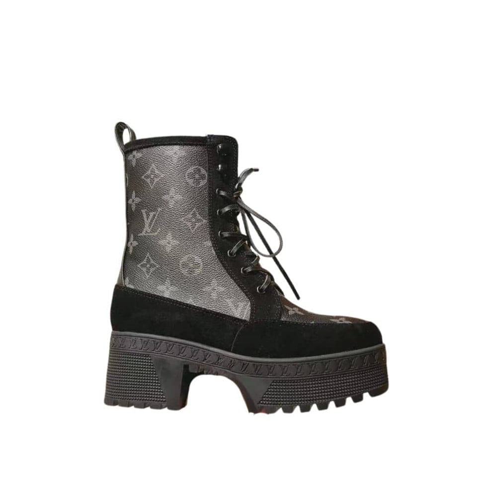 Louis Vuitton Laureate Platform Desert Boot Black view 2