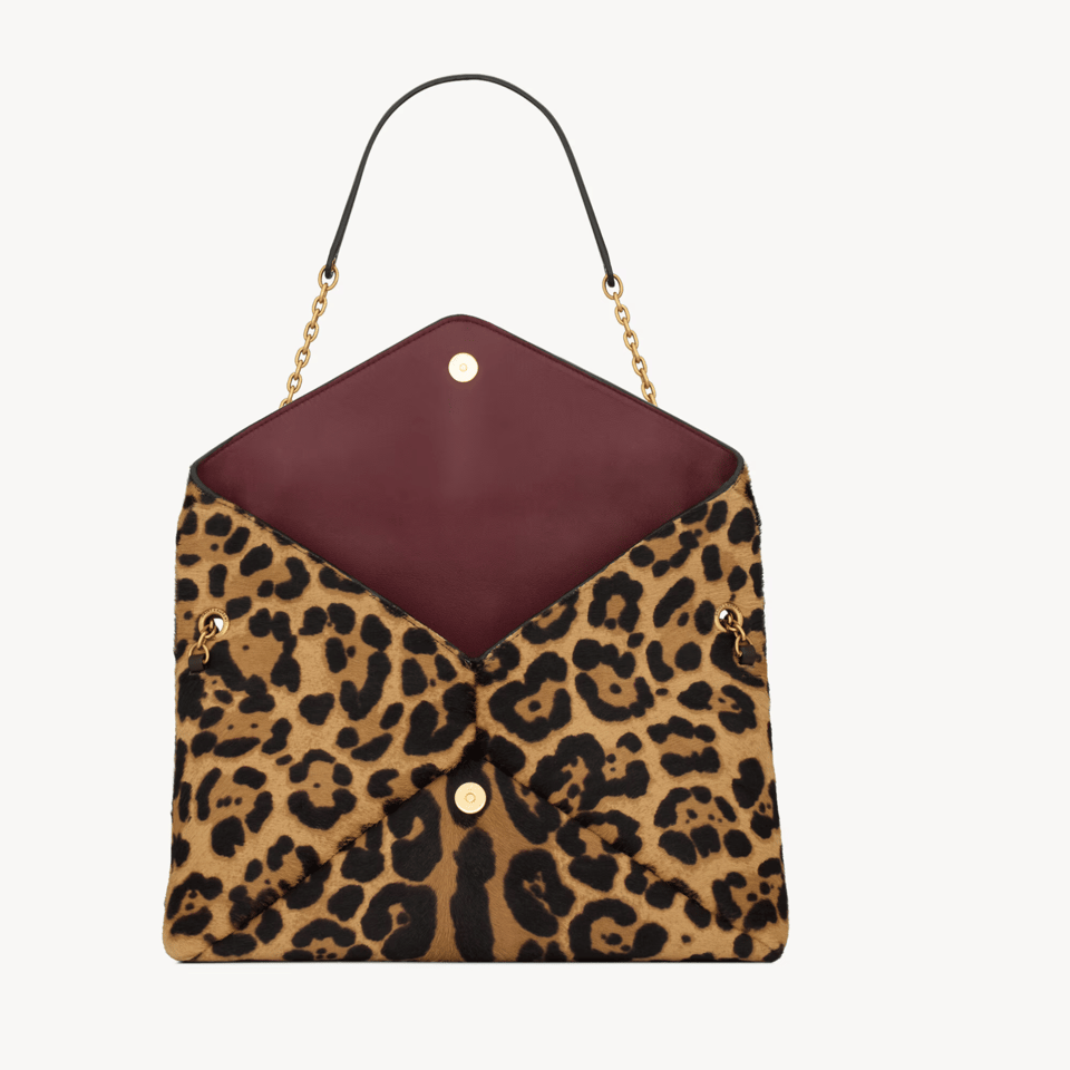 Saint Laurent Leopard Luxe Shoulder Bag 30cm view 5