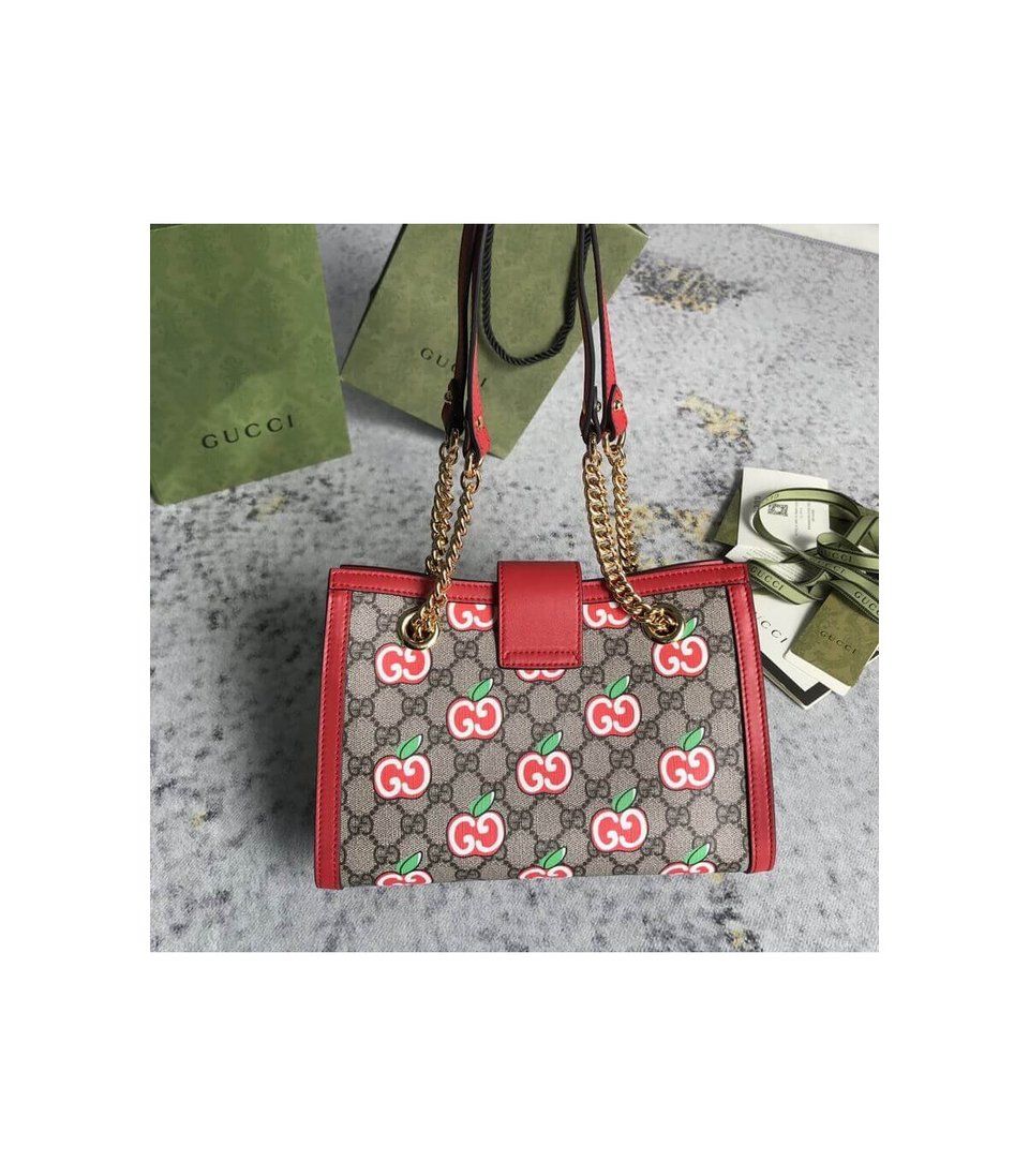 Gucci GG Apple Print Small Shoulder Bag view 9